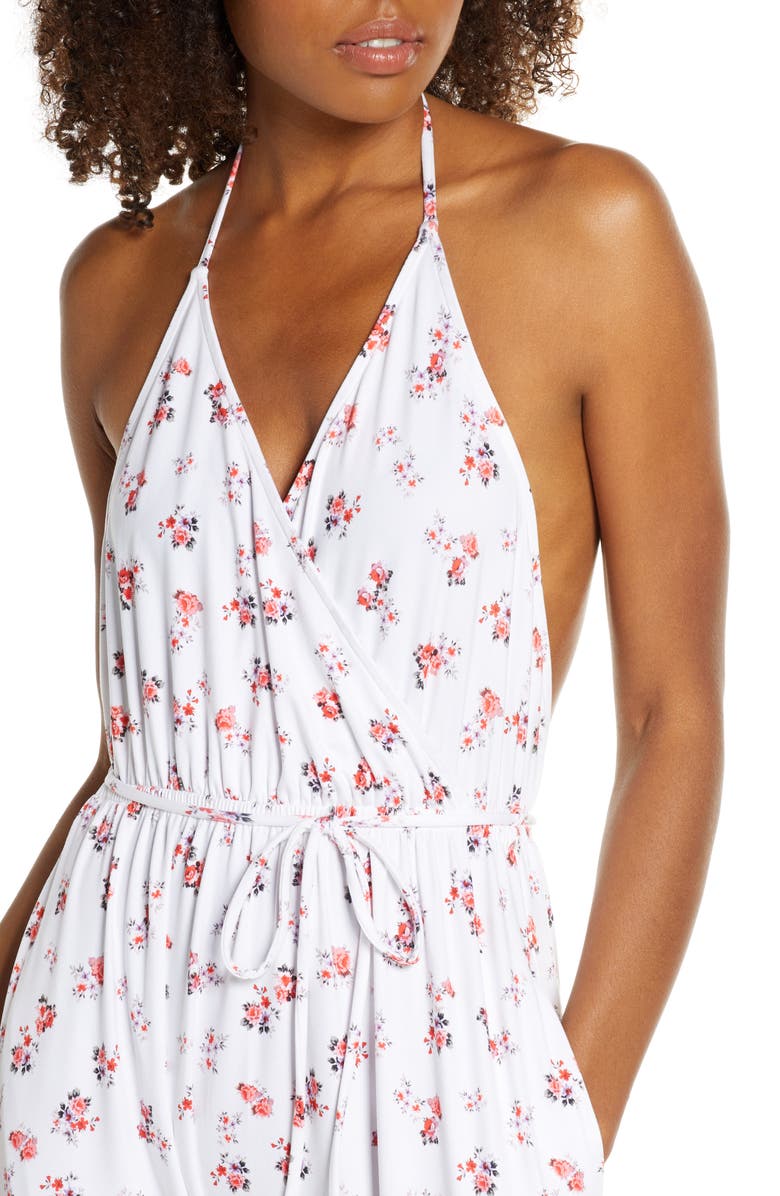 Spiritual Gangster Sun Salutation Halter Jumpsuit, Alternate, color, 