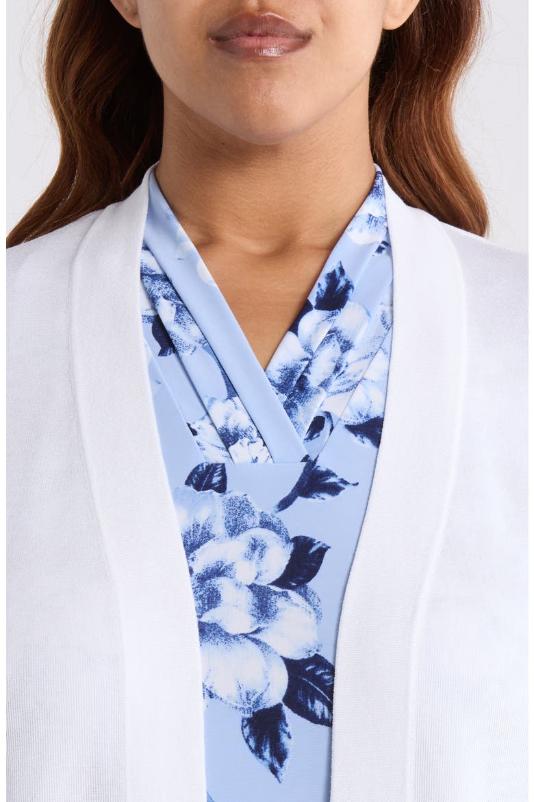 Malibu Open Front Cardigan, Alternate, color, CRISP WHITE