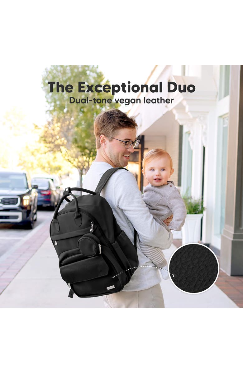 KeaBabies Play Diaper Bag, Alternate, color, Trendy Black