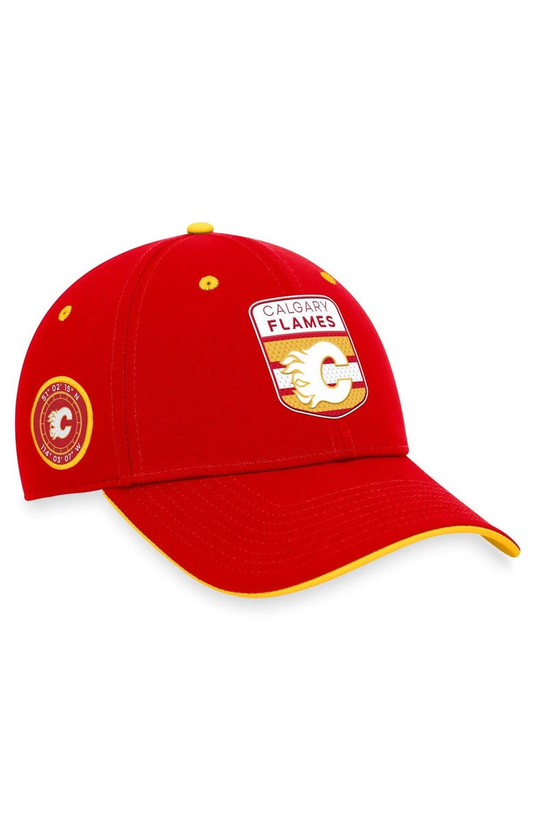 FANATICS Men's Fanatics Branded  Red Calgary Flames 2023 NHL Draft Flex Hat, Alternate, color, 
