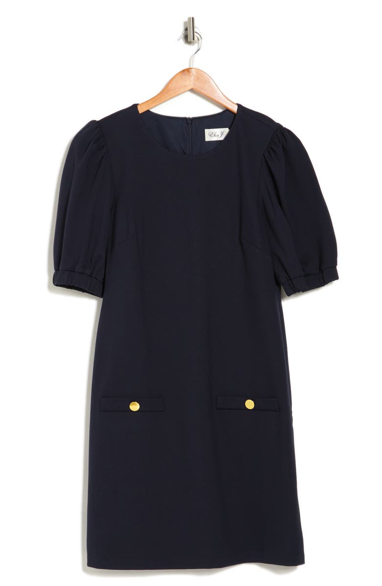 Eliza J Puff Sleeve A-Line Dress, Main, color,