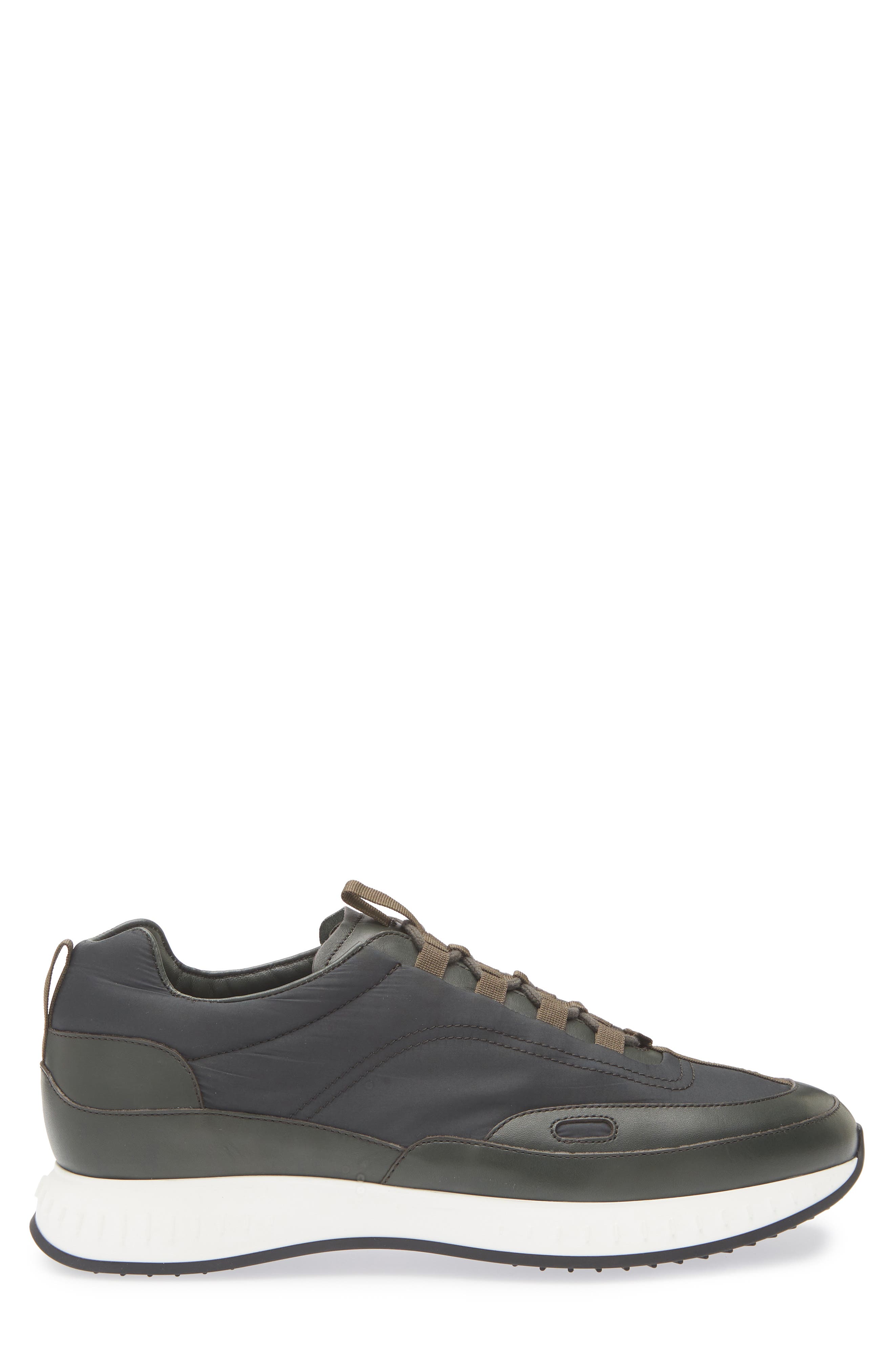 John Lobb Laced Stream Sneaker, Alternate, color, Dark Green