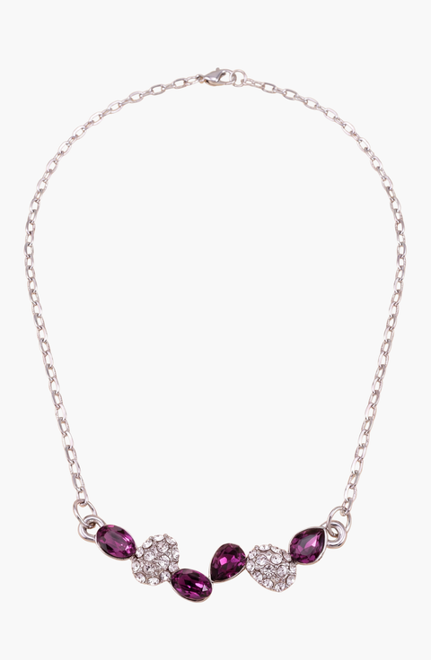 Crystal Drop Pendant Necklace