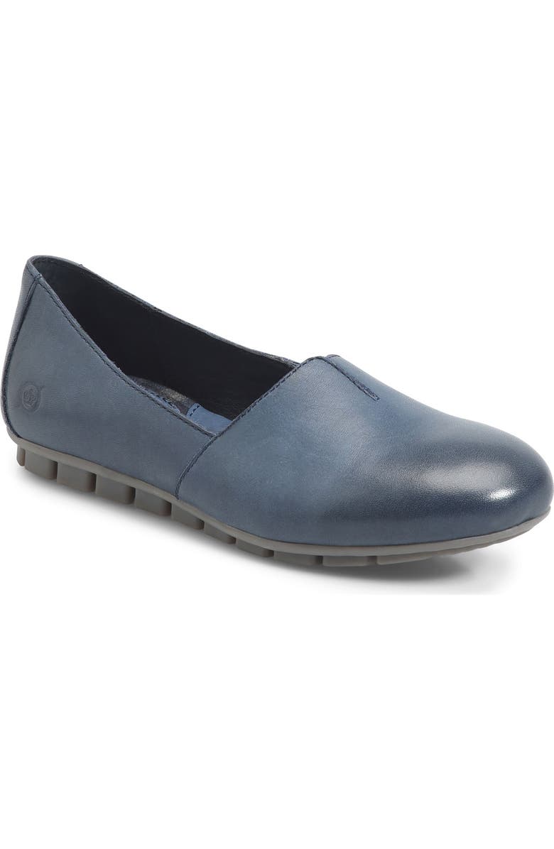 Børn 'Sebra' Flat, Main, color, Navy Leather