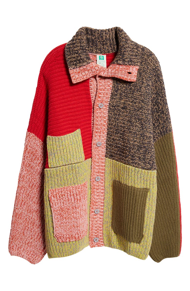 Waste Yarn Project Corey Colorblock One of a Kind Cardigan, Alternate, color, 