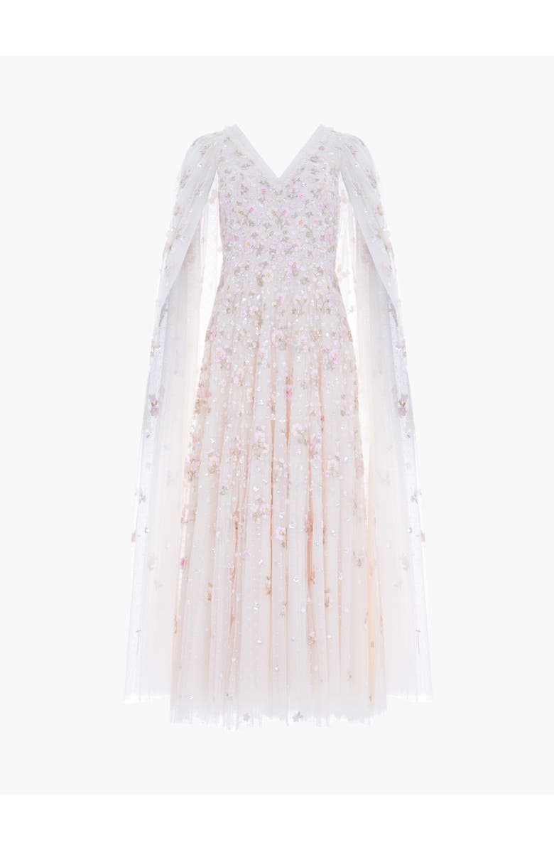 Needle & Thread Dahlia Ditsy Ankle Gown, Alternate, color, Cream