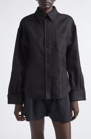 Balenciaga Classic Cocoon Button-Up Shirt