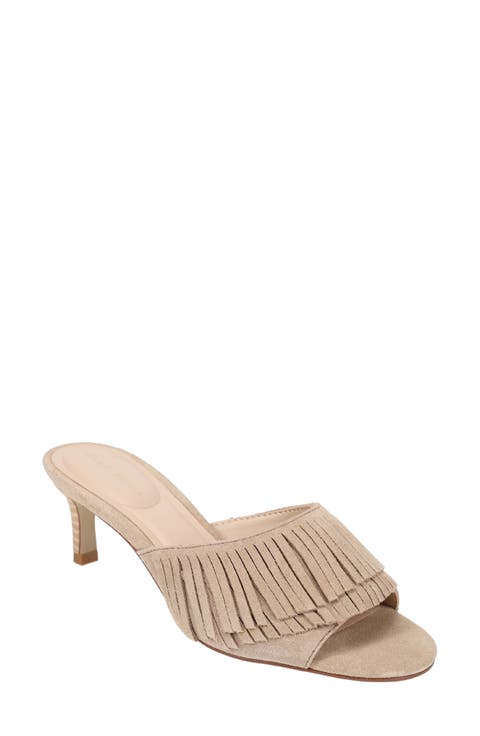 Venna Fringe Slide Sandal