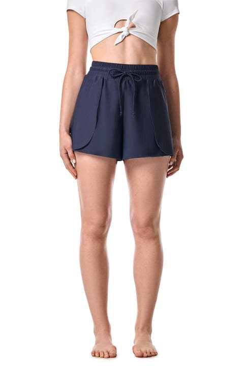 Women's Duval Relaxed Cover-up Swim Shorts, Upf 50+ Sun Protection