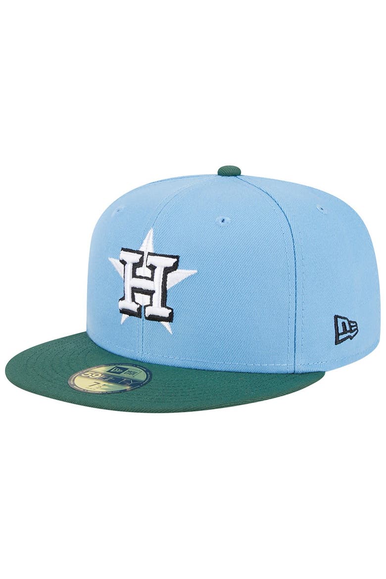 Men's New Era  Sky Blue/Cilantro Houston Astros 2017 World Series 59FIFTY Fitted Hat, Alternate, color, Light Blue