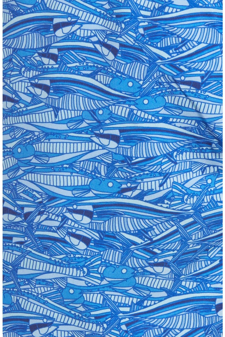 Feeding Frenzy Swim Trunks, Alternate, color, ATLANTIC BLUE