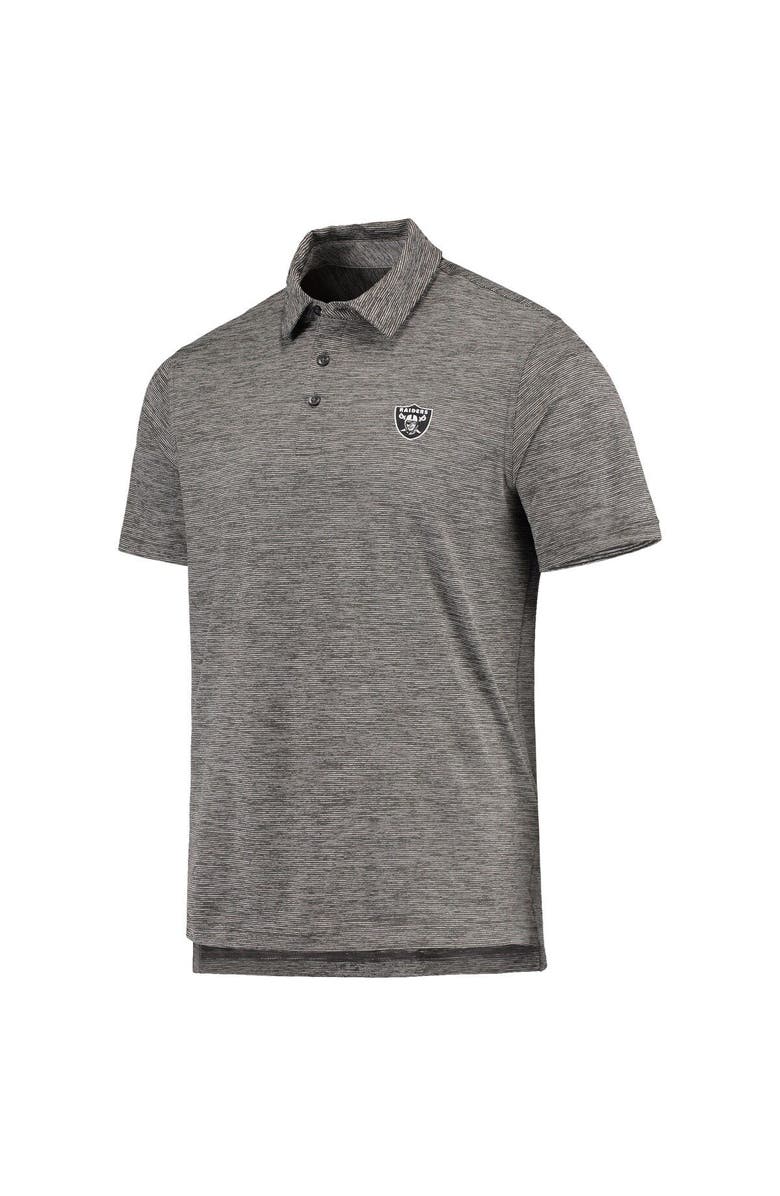 vineyard vines Men's Vineyard Vines Charcoal Las Vegas Raiders Destin Stripe Sankaty Polo, Alternate, color, Charcoal