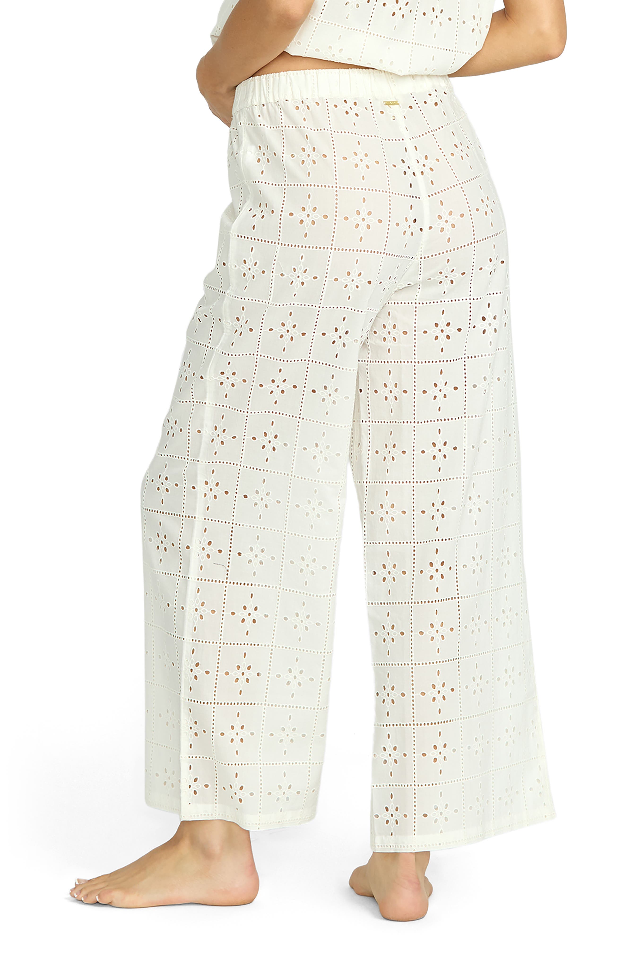 Cotton Eyelet Cover-Up Pants - image 2
