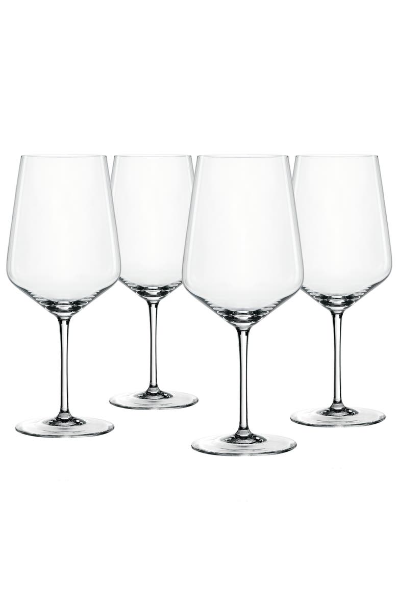 SPIEGELAU Style Red Wine Glass Set of 4, Alternate, color, Clear