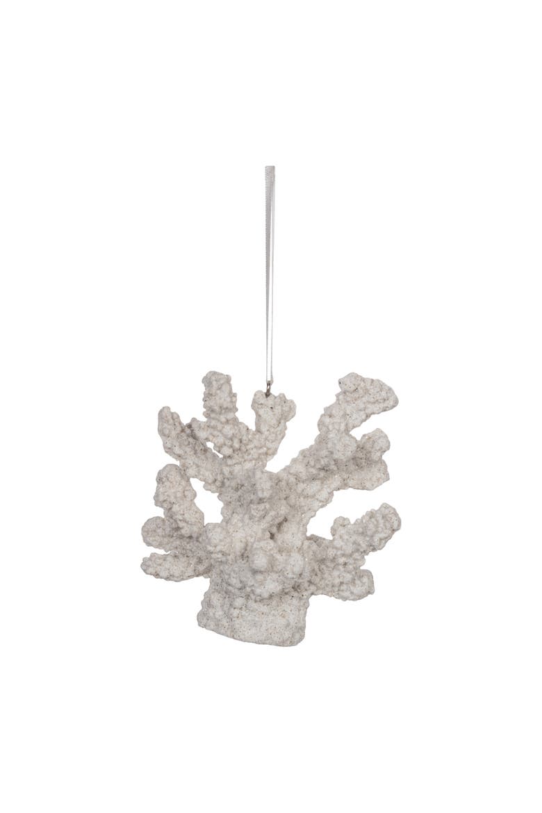 Sandy Coral Tree Ornament, Main, color, White