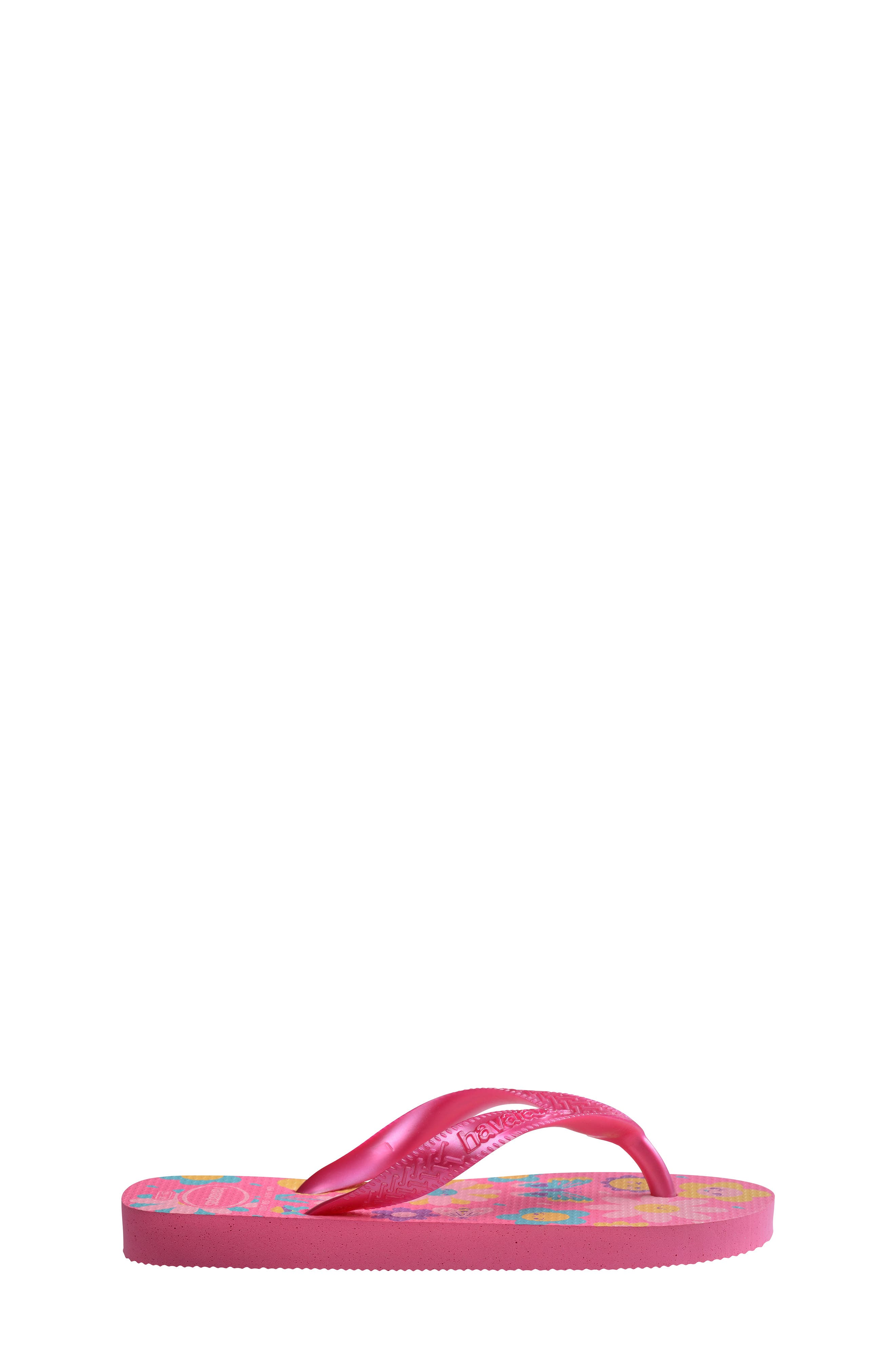 Havaianas Kids' Flores Flip Flop, Alternate, color, Pink Flux/ Pink Gum