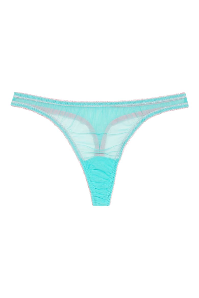 Linda Clean Tulle Thong, Alternate, color, MINT