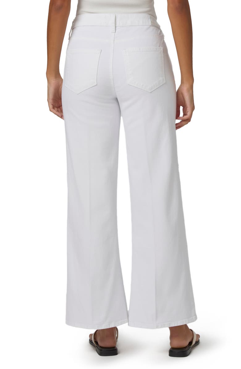 PAIGE Leenah High Waist Ankle Wide Leg Jeans, Alternate, color, Crisp White
