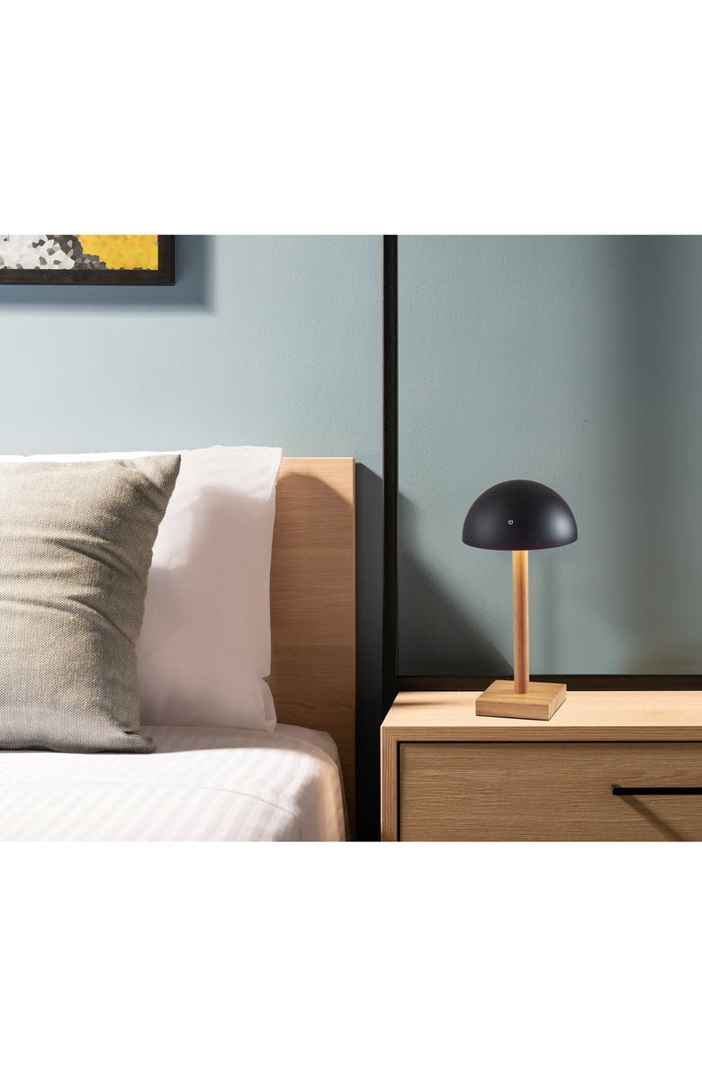 ADESSO LIGHTING Nash LED Cordless Table Lamp, Alternate, color, Black