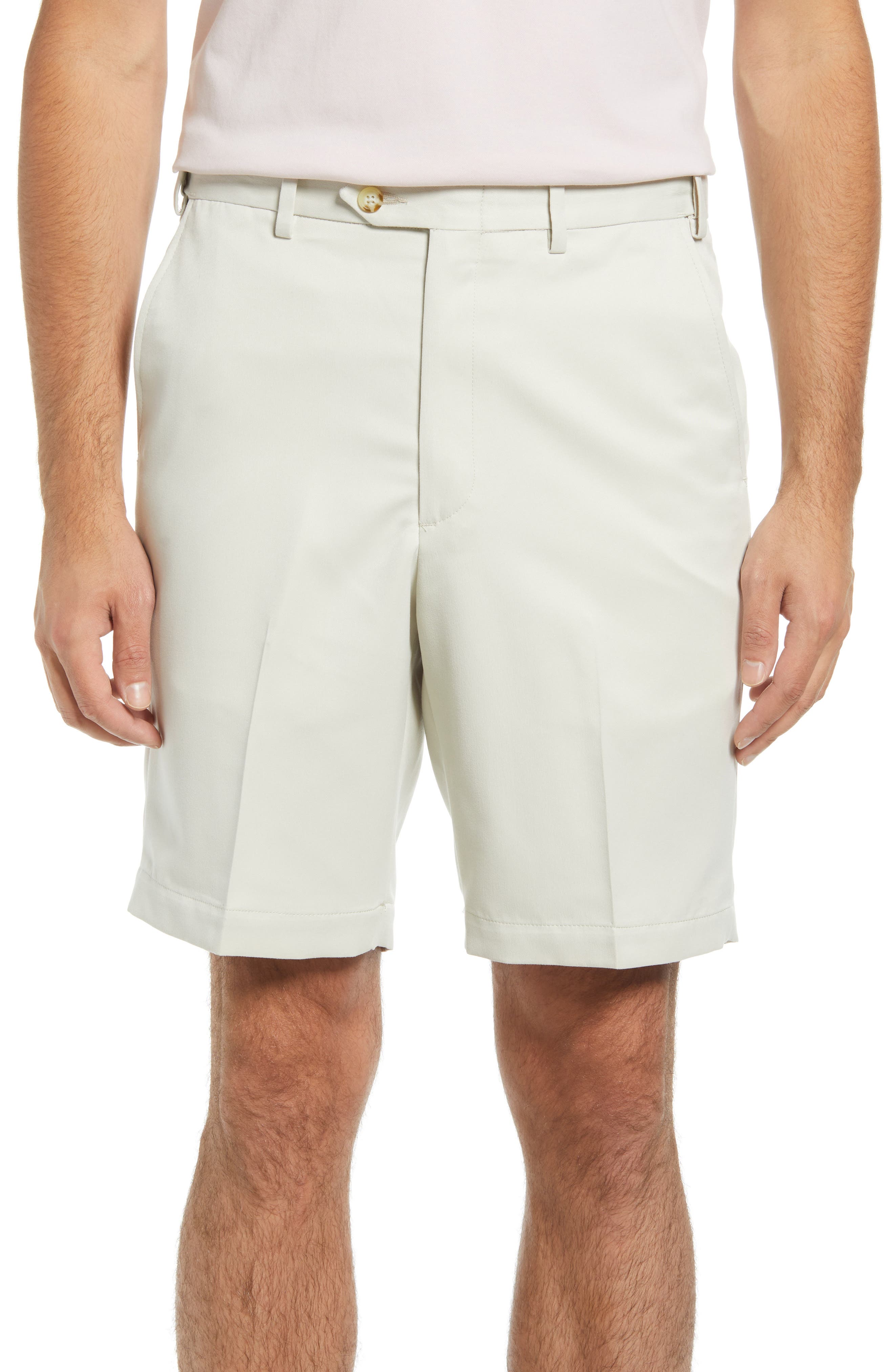 Microfiber Self Sizer Flat Front Shorts - image 3