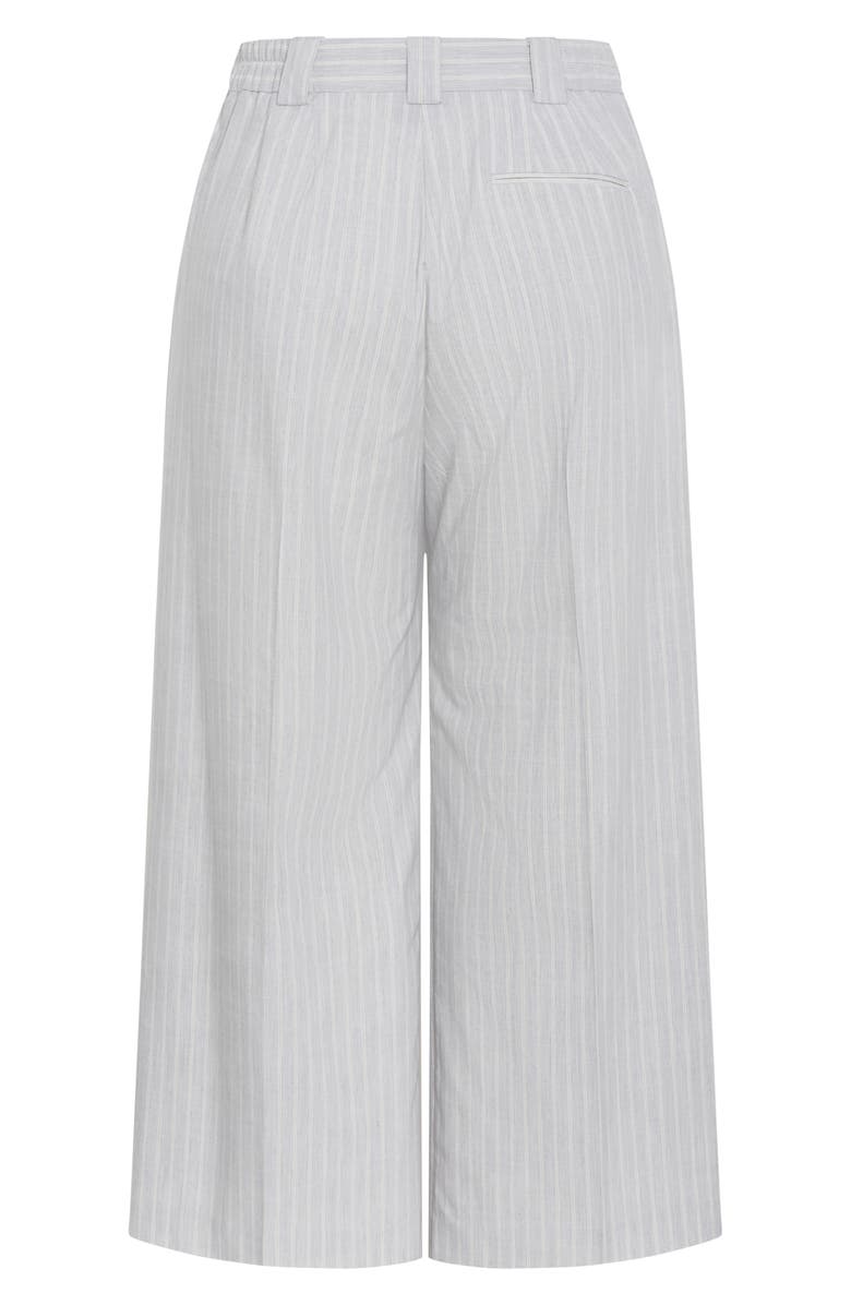 City Chic Jazmin Pants, Alternate, color, Silver Stripe