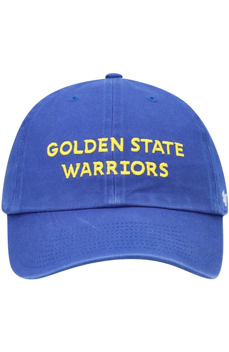 '47 Men's '47 Royal Golden State Warriors Clean Up Wordmark Adjustable Hat, Alternate, color, Royal