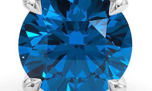 Hautecarat Lab Grown Diamond & Sapphire Earrings In Blue