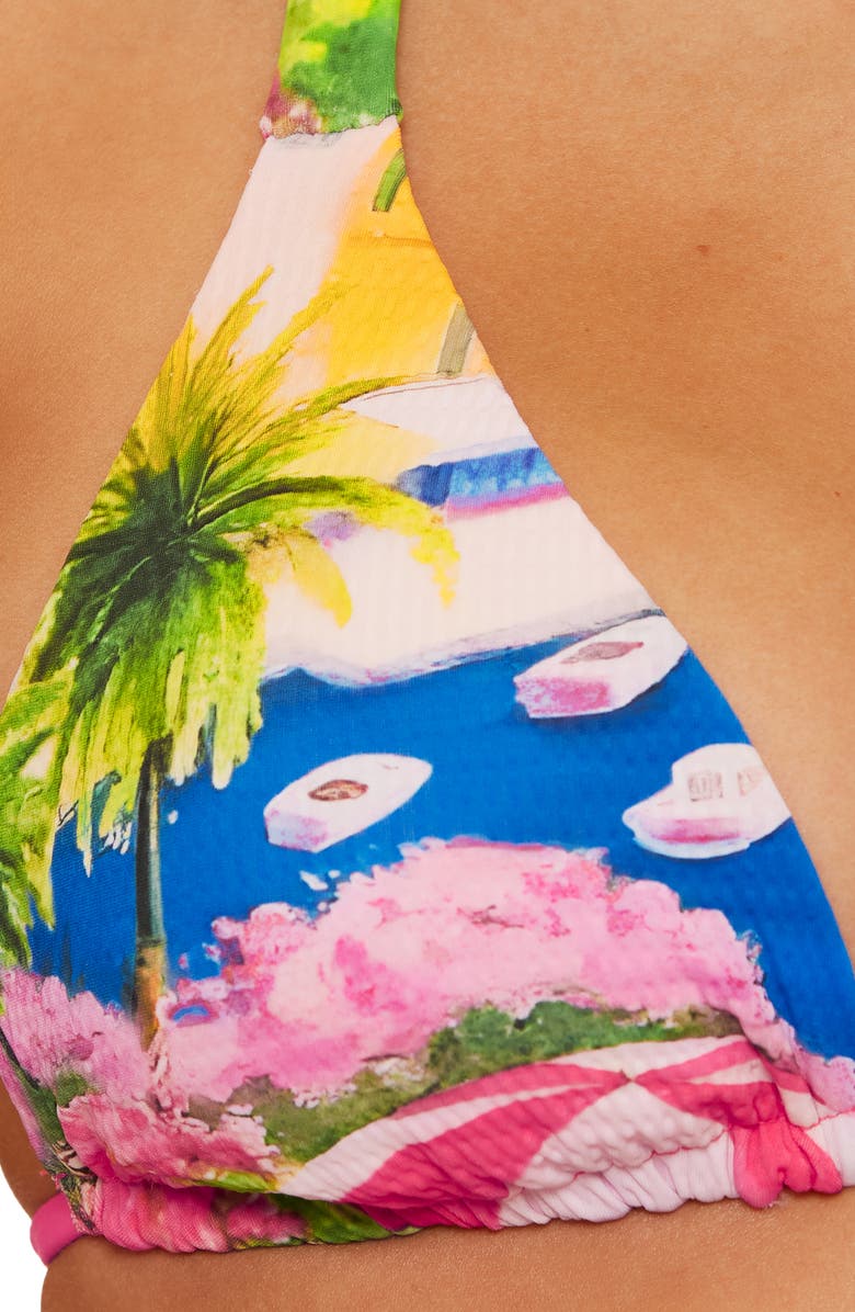 Becca Positano Reversible Triangle Bikini Top, Alternate, color, Multi