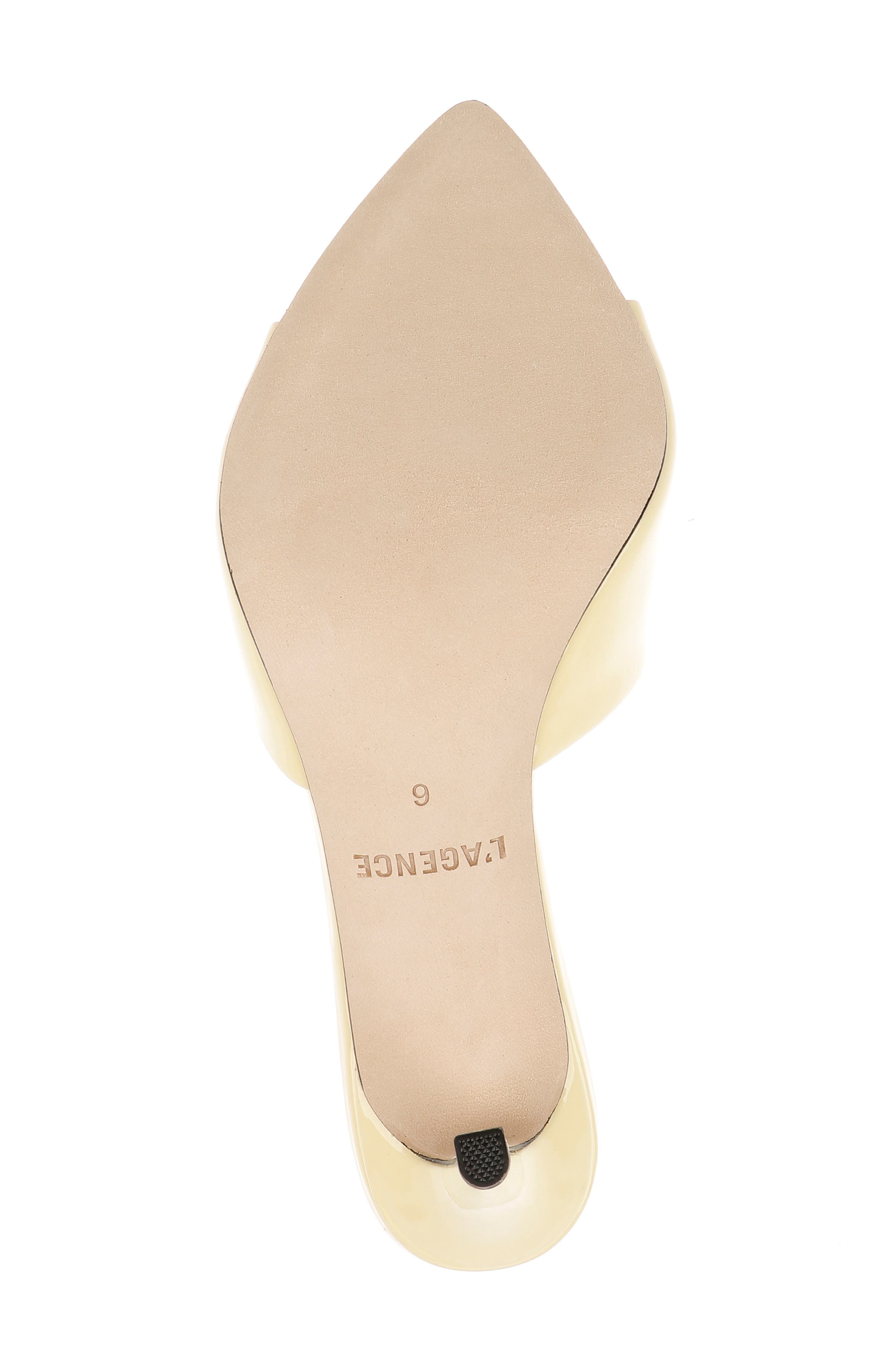 L'AGENCE Lolita VII Slide Sandal, Alternate, color, Yellow Patent