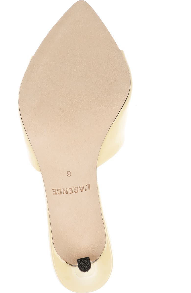 L'AGENCE Lolita VII Slide Sandal, Alternate, color, Yellow Patent