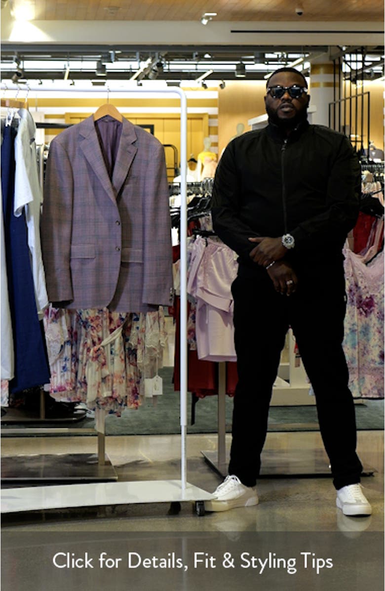 Kei Trim Fit Plaid Wool Sport Coat, sales video thumbnail