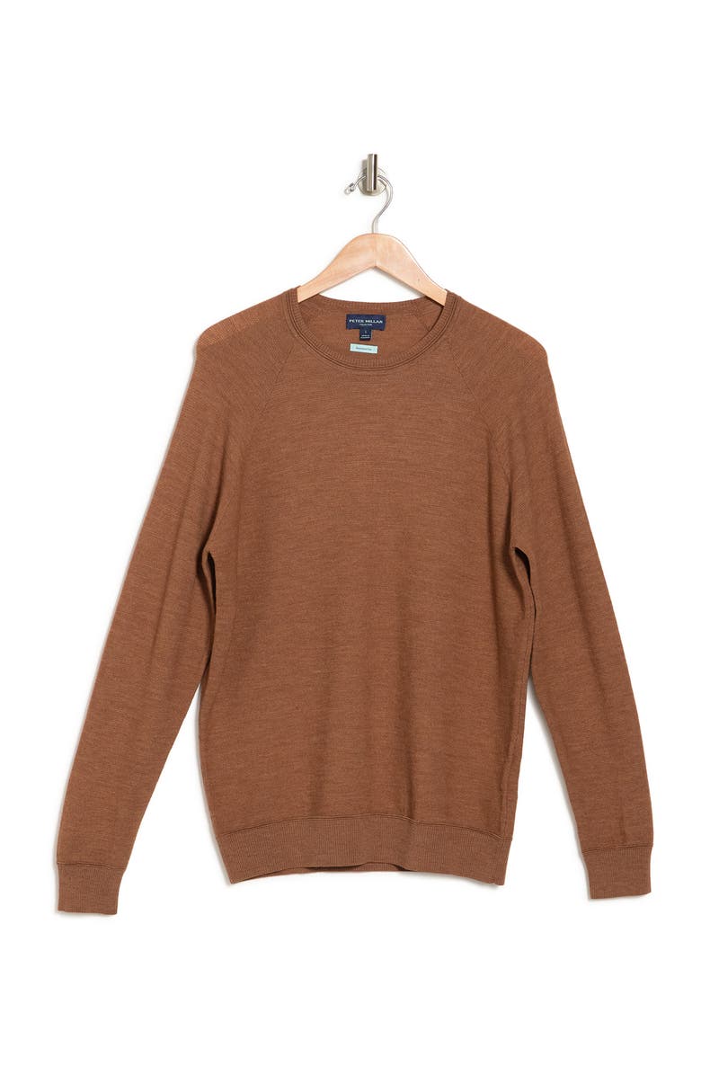 Peter Millar Excur Flex Villa Raglan Crew Neck Pullover, Alternate, color,