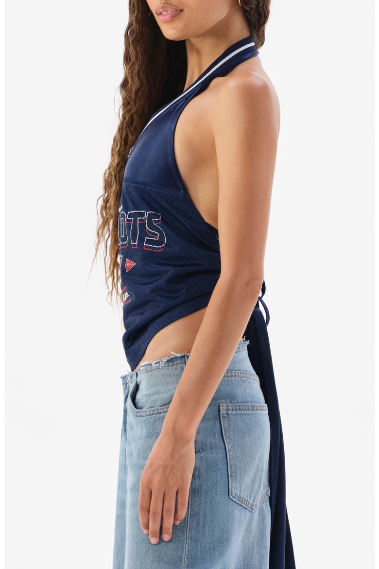 Jersey Halter Top, Alternate, color, NAVY