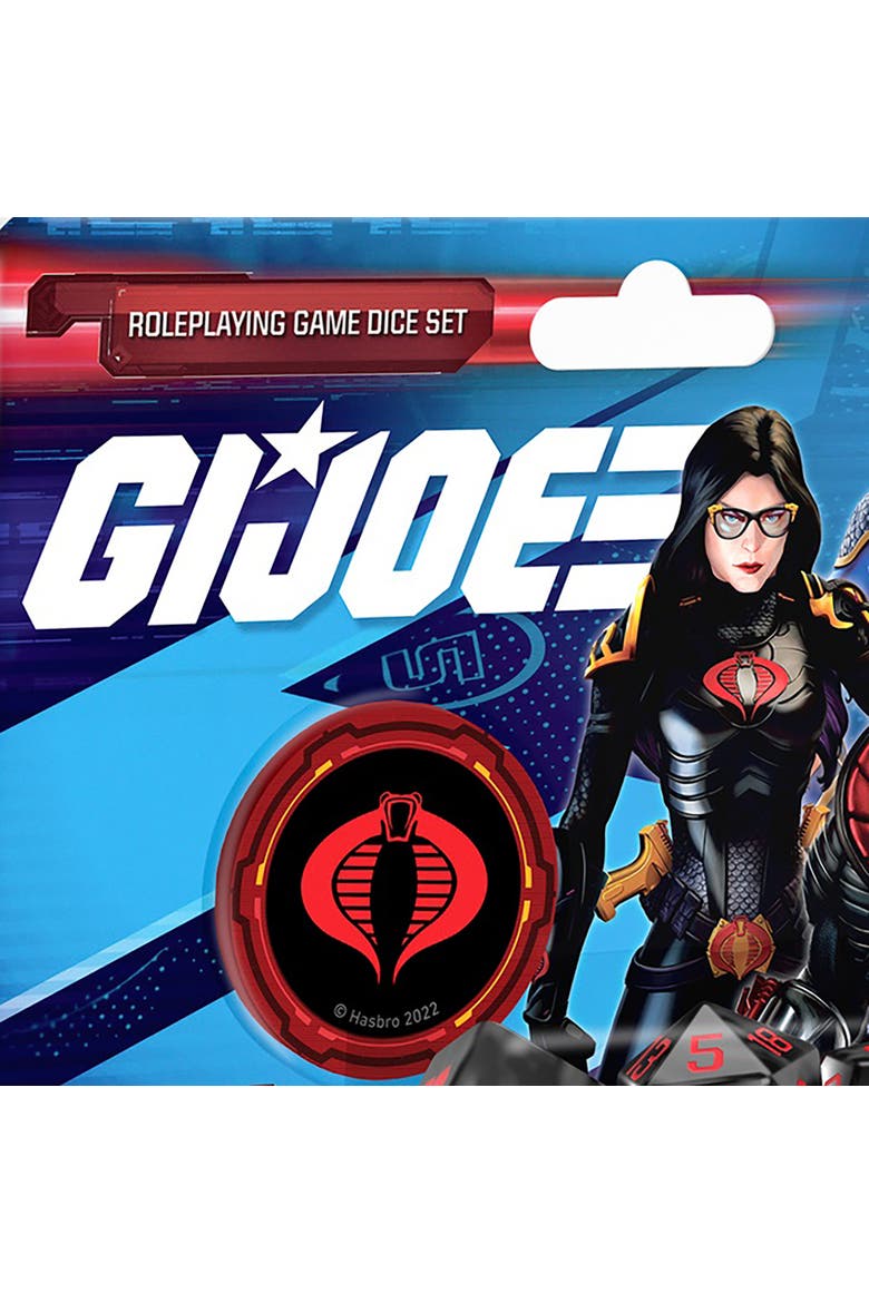 G.I. Joe Roleplaying Game Cobra Dice Set 8 Piece, Alternate, color, Black