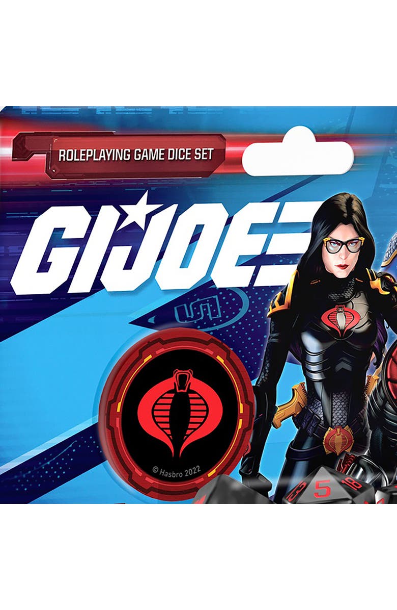 Renegade Game Studios G.I. Joe Roleplaying Game Cobra Dice Set 8 Piece, Alternate, color, Black