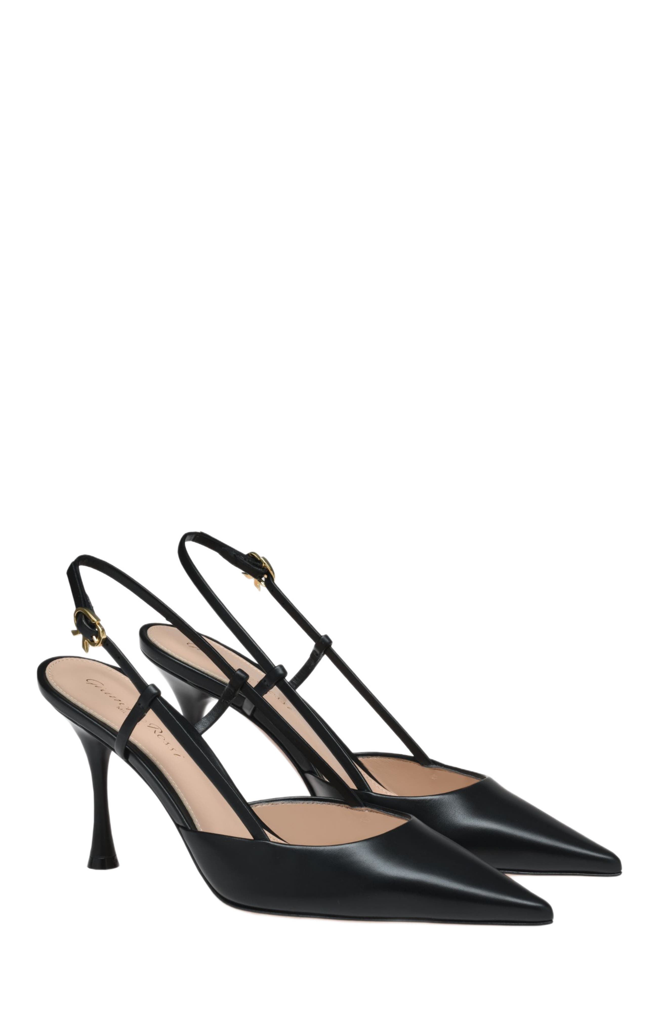 Gianvito Rossi Ascent Slingback, Alternate, color, Black