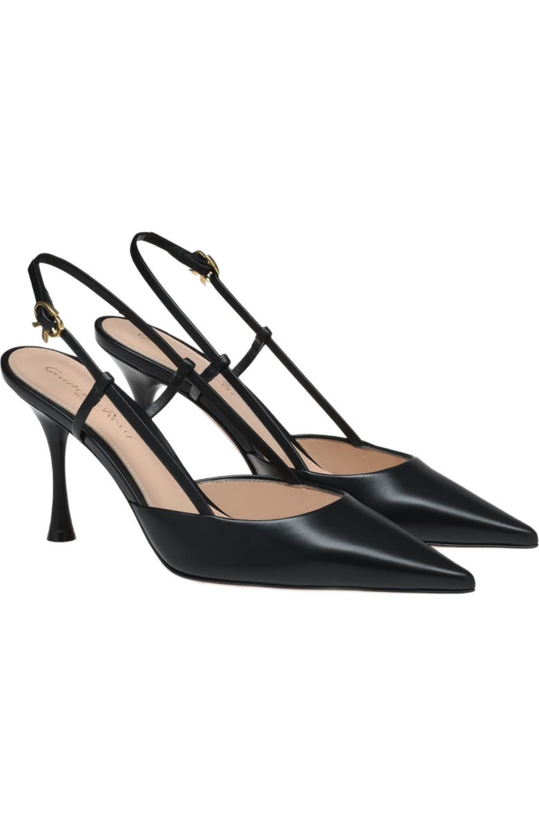 Gianvito Rossi Ascent Slingback, Alternate, color, Black