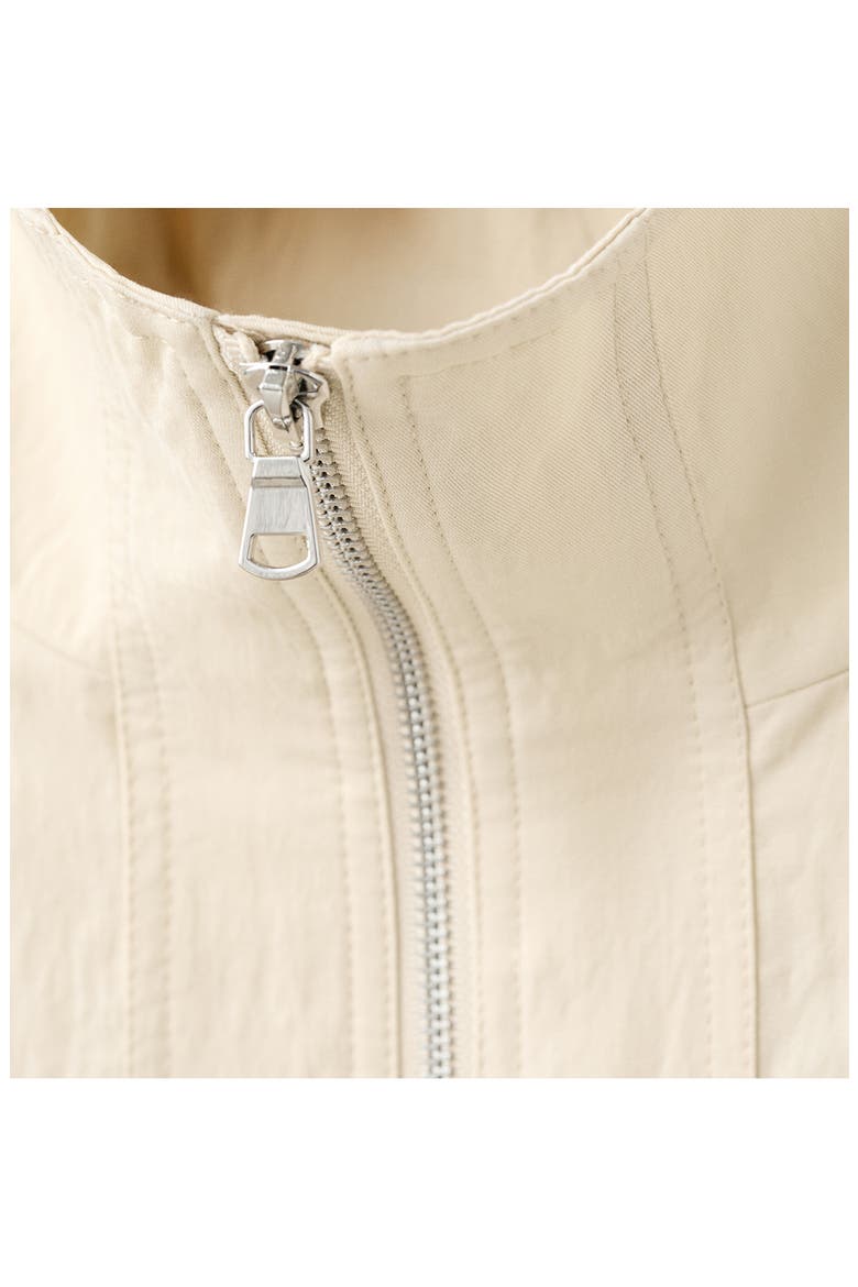 Starring Hailey Bieber Bomber Jacket, Alternate, color, LIGHT/ PASTEL GREY