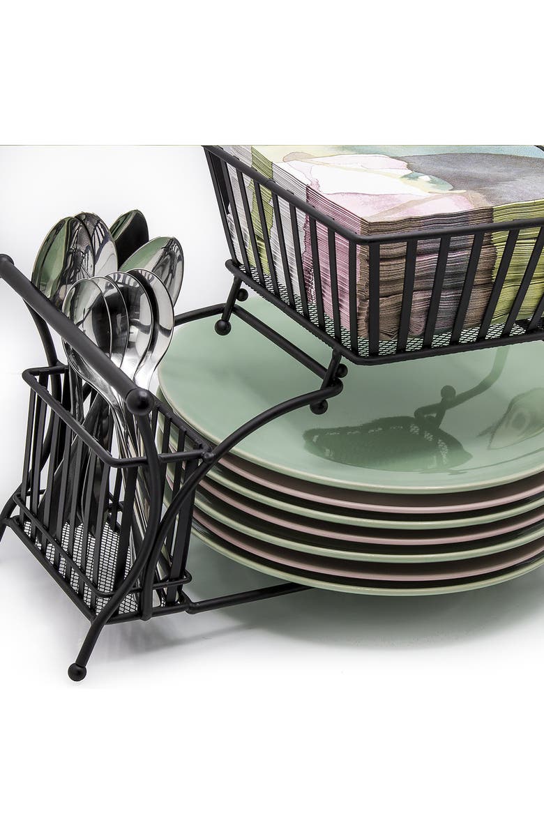 SORBUS Utensil Buffet Caddy, Alternate, color, Black1