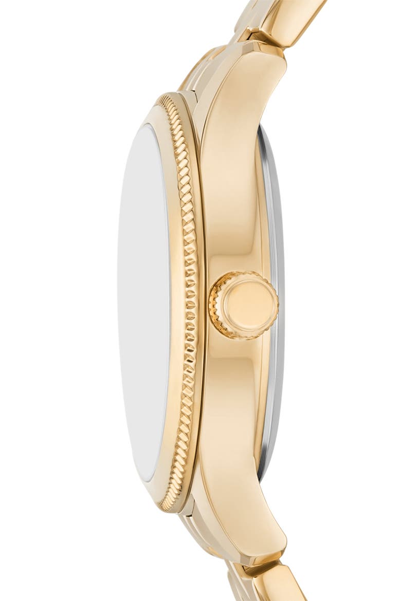Brynn Three-Hand Stainless Steel Bracelet Watch, 30mm, Alternate, color, GOLD