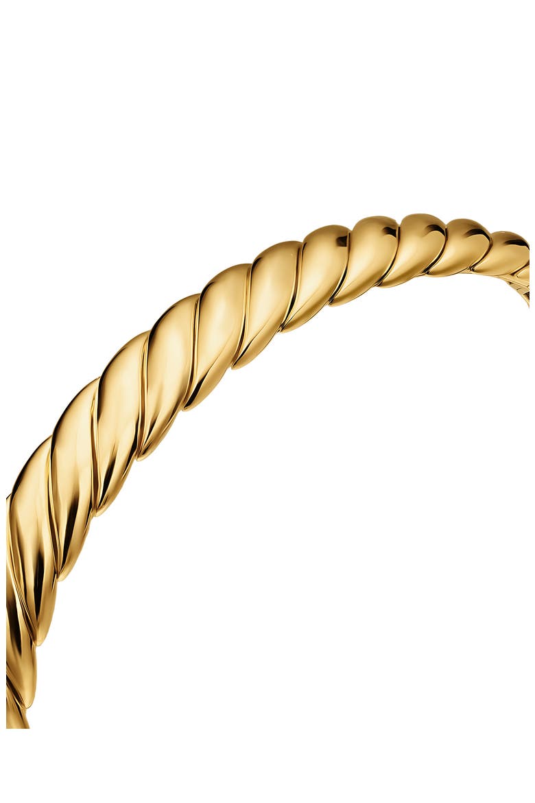 Sculpted Cable Flex Bracelet, 7.5mm, Alternate, color, GOLD