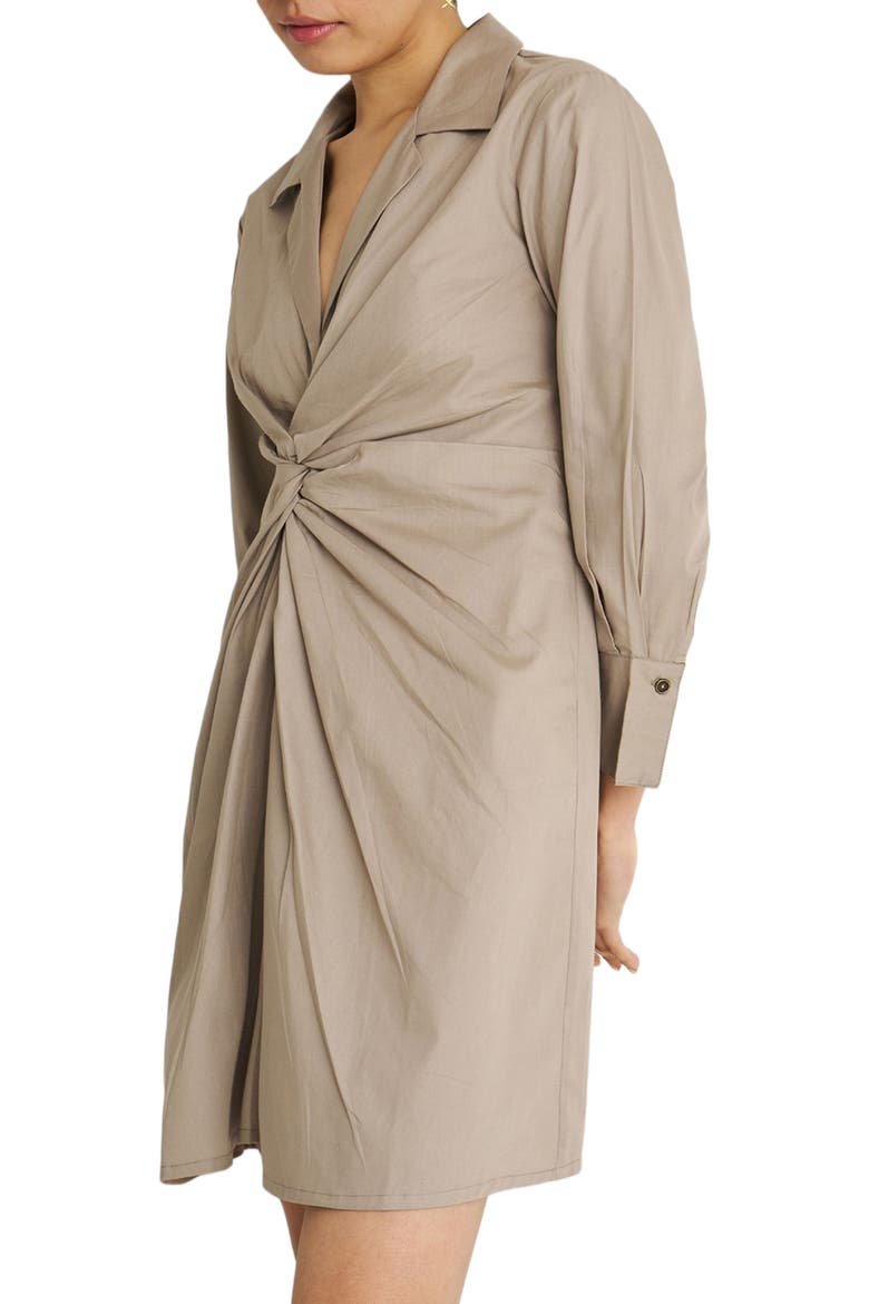 Front Twist Dress, Alternate, color, Ecru