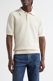 Dolce&Gabbana Textured Polo Sweater