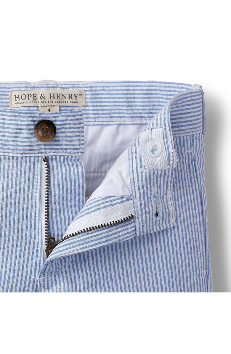 Hope & Henry Boys' Organic Cotton Seersucker Suit Pant, Infant, Alternate, color, Blue Seersucker