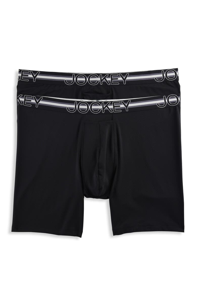 Jockey Big & Tall 2-pk Stability Pouch Microfiber Boxer Briefs, Main, color, 