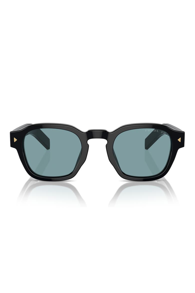 52mm Polarized Phantos Sunglasses, Main, color, BLACK
