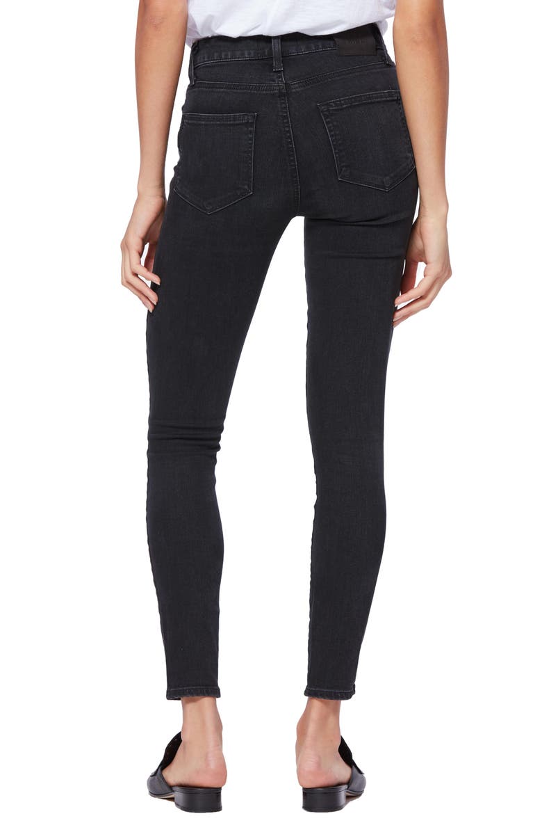 PAIGE Hoxton Ankle Skinny Jeans, Alternate, color, Blkwillow