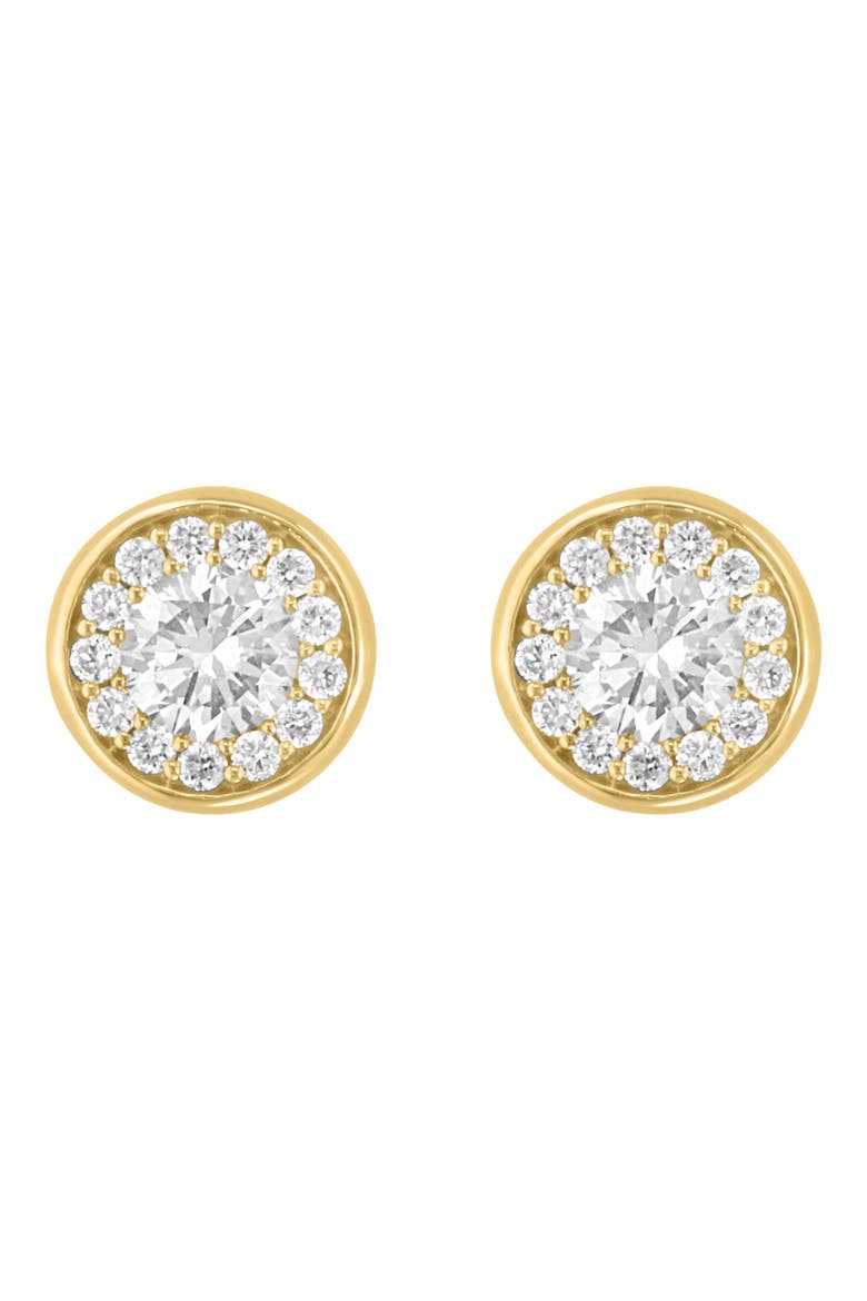 Lab-Grown Diamond Stud Earrings, Alternate, color, GOLD