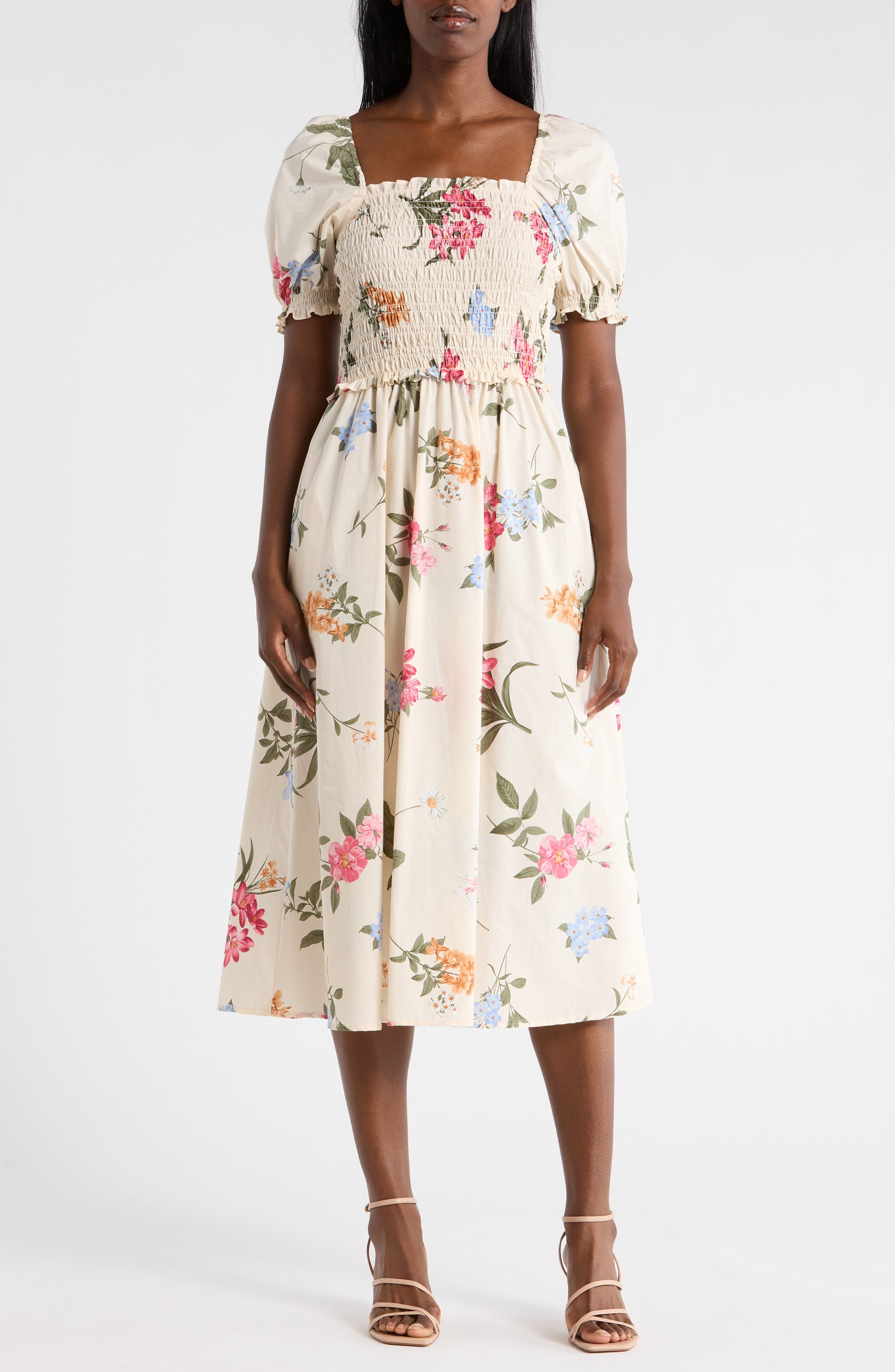 BEIGE GARDEN FLORAL