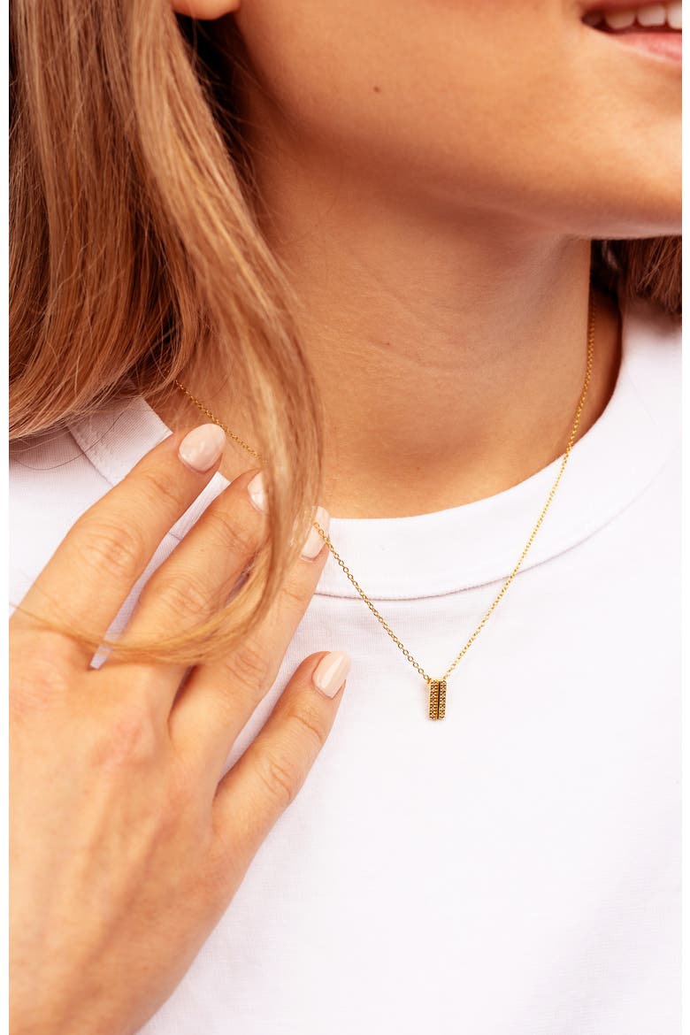 Elaine Diamond Necklace | 12 natural diamonds | 925 Sterling Silver | Necklace | 16 - 17.5 in | Yellow 18k-Gold Plated, Alternate, color, Yellow 18k Gold Plated